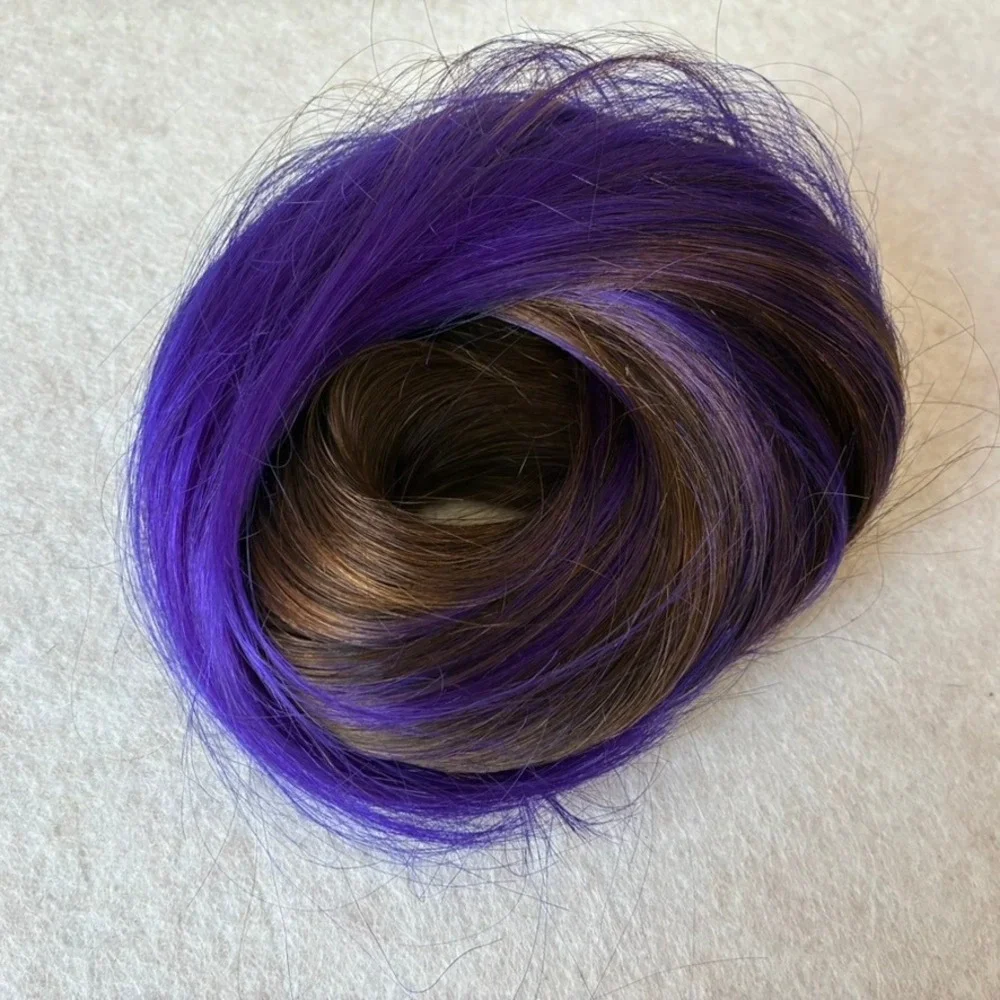 BELLAMI Classic Lace Clip In Chocolate Brown/Violet Ombre 22